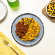 Beef Barbacoa Bowl with Roasted Corn, and Black Beans